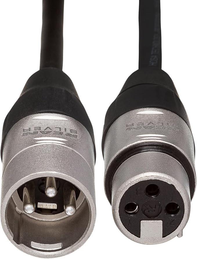 Hosa HXX-015 REAN XLR3F to XLR3M Pro Balanced Interconnect Cable, 15 Feet