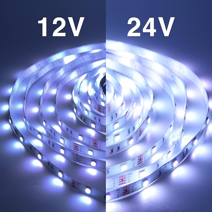 VOLIVO 130ft Led Strip Lights for Bedroom, Color Changing Led Light Strips Kit with Bluetooth App Control and IR Remote, RGB Music Sync Lighting for Room, Home Decor
