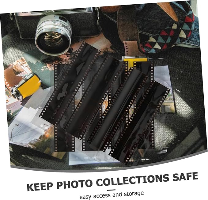 Mipcase 10Pcs Heavy Duty Film Negative Sleeves Document Protectors for Archival Photo Storage Easy Organization and Reliable Protection for Negatives