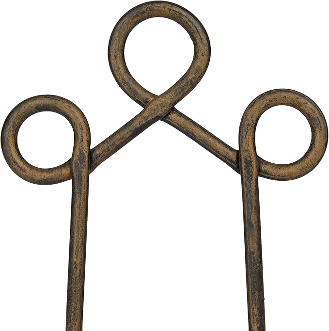 Deco 79 Metal Display Easel Scroll Tabletop Easel, Display Stand 5" x 8" x 9", Brown