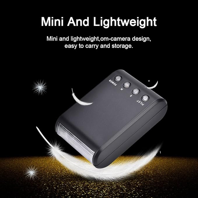 Mini Camera Flash Light,Portable On-Camera Hot Shoe Mount Flashlight Photography Accessory with Slave,Auto Pre-Flash Sensor,for DSLR Digital Camera Camcorder