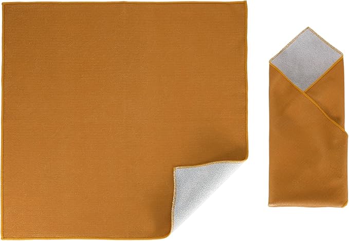 PATIKIL 18" x 18" Camera Protective Wrap, Magic Self-Adhesive Cloth Anti-scratch Lens Pouches for Camera Lens DSLR Phone Laptop, Khaki