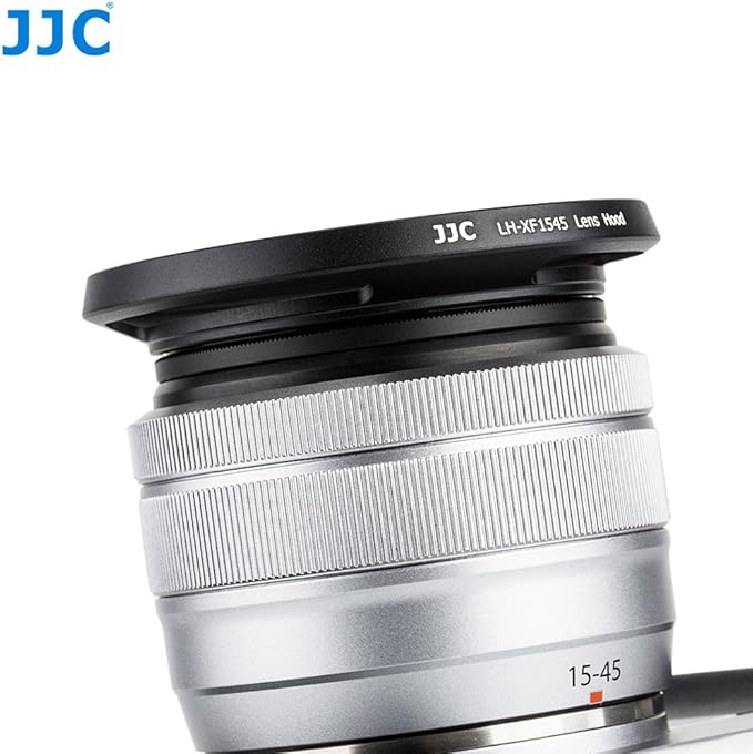 52mm Screw in Lens Hood Shade Cover for Fujifilm Fuji Fujinon XC 15-45mm F3.5-5.6 OIS PZ Lens on Camera X-T30 II X-T20 X-T10 X-T200 X-T100 X-A7 X-A5 X-A10 X-E3 X-E2 X-S10 X-T4 X-T3 X-T2 Xpro3 Xpro2