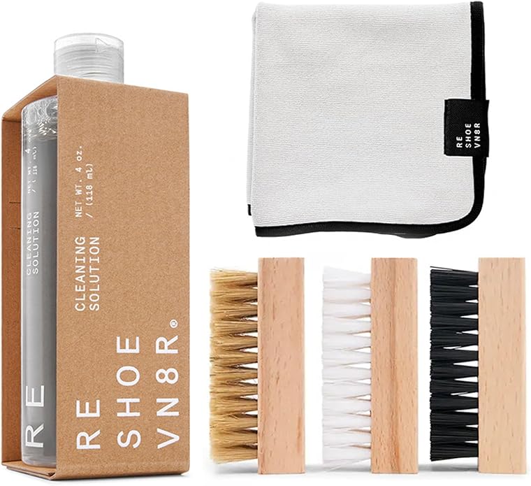 RESHOEVN8R Shoe Cleaner Kit and Sneaker Cleaner Sets - Cleaning Kit Solution for Sneakers, Mesh, Canvas, Suede, Knit, Leather