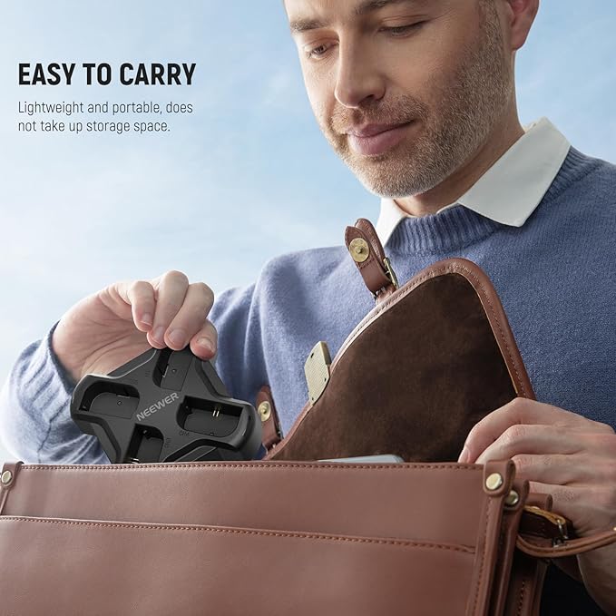 NEEWER LP-E6/LP-E6N/LP-E6NH/LP-E6P Four Channel Battery Charger with PD 45W Fast Charging, USB C Cable, Quad USB Charger Compatible with Canon EOS R5 Mark II 6D Mark II 5D Mark III 5D Mark IV, NW-P4