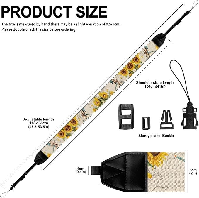 GLENLCWE Camera Strap, Camera Strap for Photographers Neck Strap Replacement Fit Most Cameras