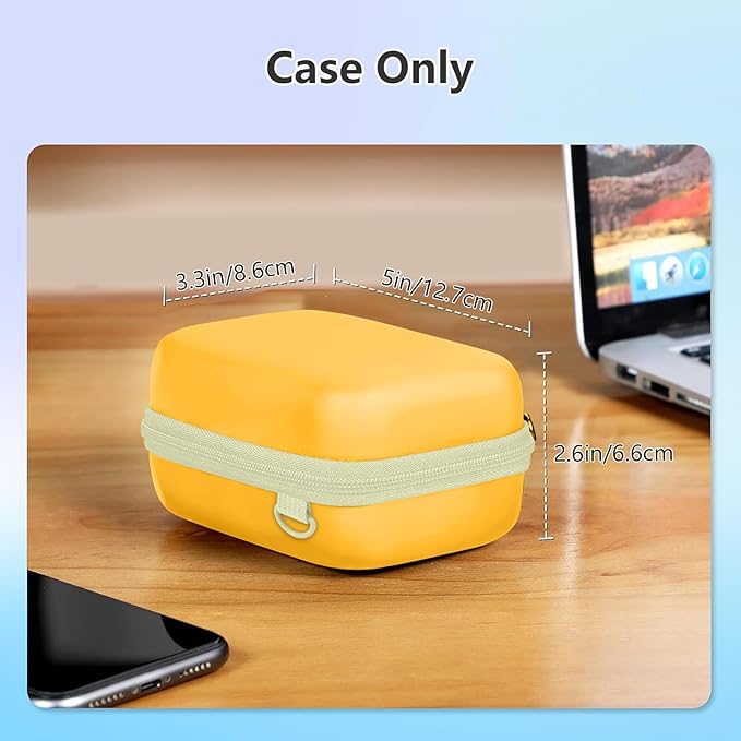 Leayjeen Digital Camera Case Compatible with Panasonic LUMIX ZS99/ LX10/ ZS80/ ZS100/ ZS70/ ZS200/ ZS60 4K Digital Camera-Yellow（Case Only）