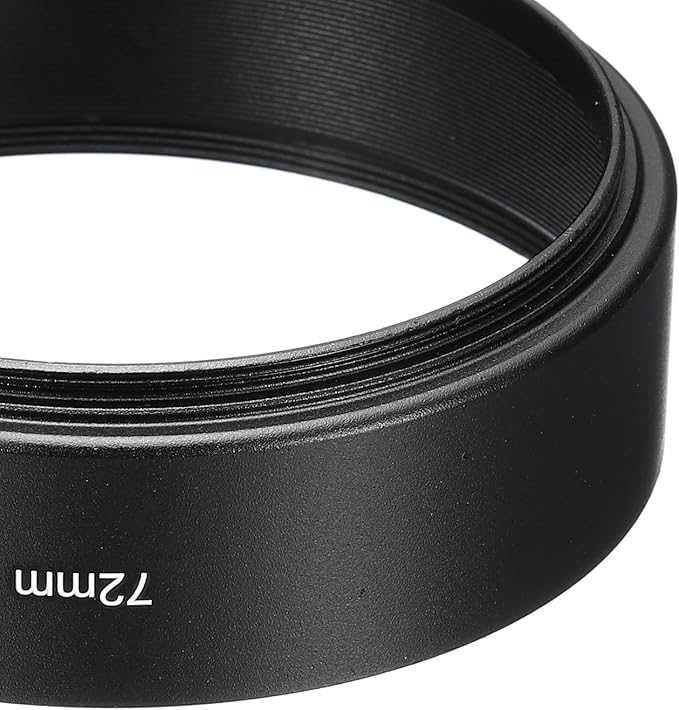 PATIKIL 72mm Lens Hood, Standard Focus Frosted Surface Anti-Reflective Inside Hood for Camera Lens, Black for Nikon, for Fujifilm, for Pentax, for Leica