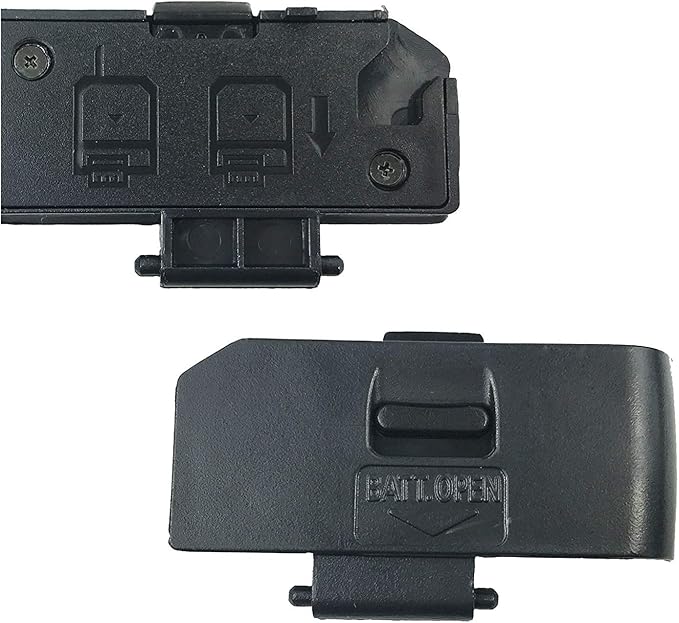 PhotoTrust 2 Pieces Battery Door Cover Lid Cap Replacement Repair Part Compatible with Canon EOS 1000D 450D 500D Rebel XS XSi T1i