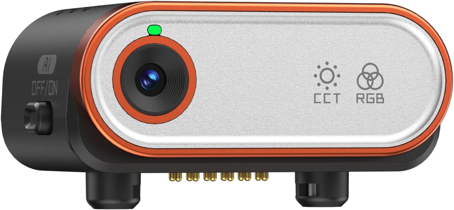 hohem 2-in-1 AI Tracking Sensor and Magnetic Adjustable Fill RGB Light, AI Vision Sensor, Smart AI Tracker Compatible with iSteady M7 Gimbal Stabilizer, 2700K-6500K, MTK-L04 Black