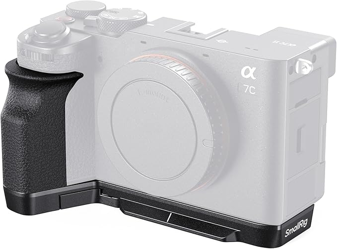 SmallRig A7C II / A7CR Handgrip L-Shape Grip for Sony Alpha 7C II/Alpha 7CR, Quick Release Plate for Arca, Lightweight Silicone Side Handle, for Quickly Switch on Tripods/Handheld Shooting - 4797