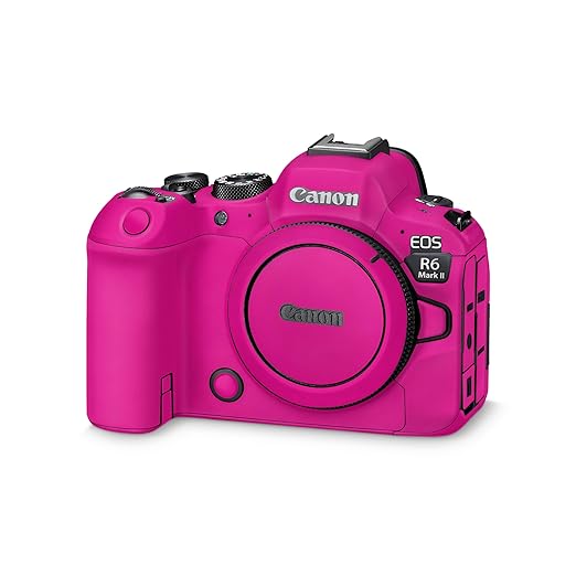 Camera Skin Compatible with Canon EOS R6 Mark II Camera (2022) - Solid Hot Pink - Premium 3M Vinyl Protective Wrap Decal Cover - Easy to Apply | Crafted in The USA by MightySkins