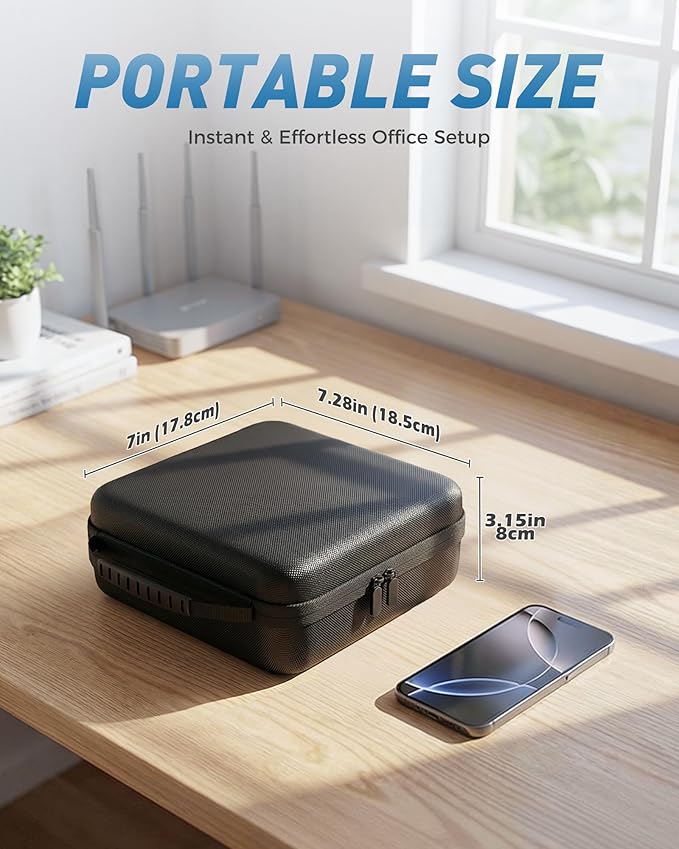 ProCase Hard Travel Electronic Organizer Case Bundle with Hard Carrying Case for Glinet Travel Router