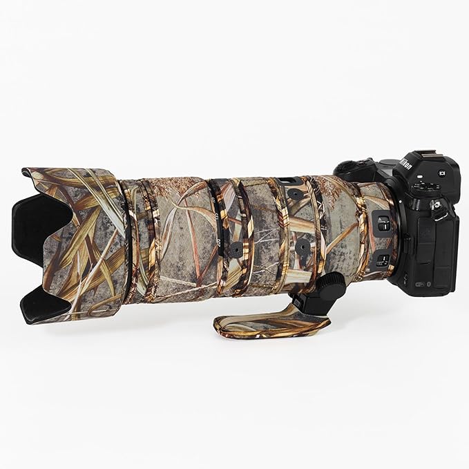 CHASING BIRDS Lens Camouflage Waterproof Coat for Nikon Z 70-200mm f/2.8 VR S Rainproof Lens Protective Cover Version IV (Reed Camouflage)