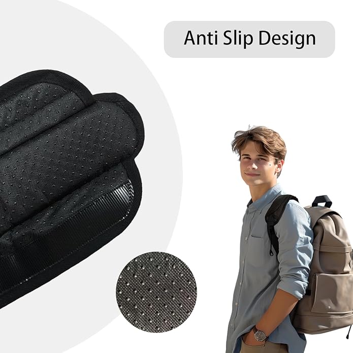 2PCS Shoulder strap pad, with Ultra thick Cushion, Luggage Bag Crossbody, Plus Long & Anti-slip &Breathable, Universal