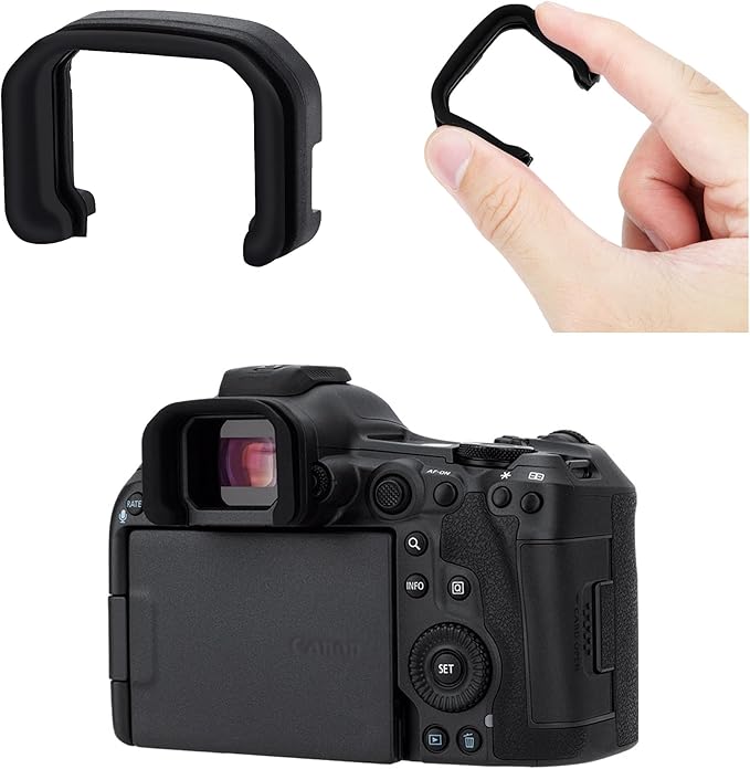 EOS R5 Mark II Eye Cup Eyepiece, JJC Soft Rubber Eyecup Viewfinder Cover for Canon EOS R5 Mark II R5 II Mirrorless Camera(Not for R5), Replaces Canon ER-KE Eyecup, Not Affect The Use of LCD Screen