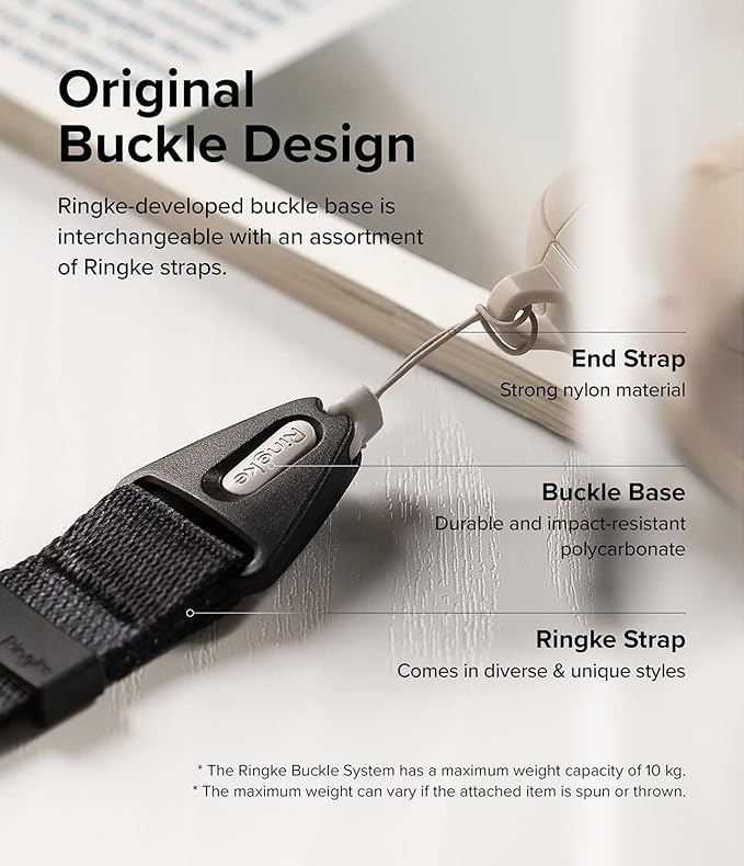 Ringke Hand Strap [Phone Wrist Strap] Designed for Camera Strap and Phone Strap, Adjustable Sturdy Universal Lanyard Compatible with Camera and Phone Case - Camo Black