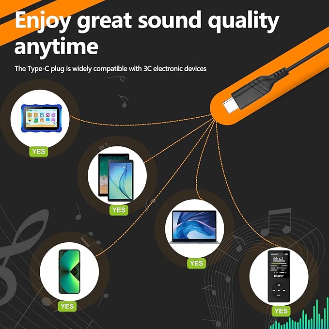 USB C Headphones Bulk 10 Pack for Classroom School Kids,On-Ear Wired Type C Headphones Compatible with Pad Smartphones for Boys Girls Students Travel Mixed Colors (Black)