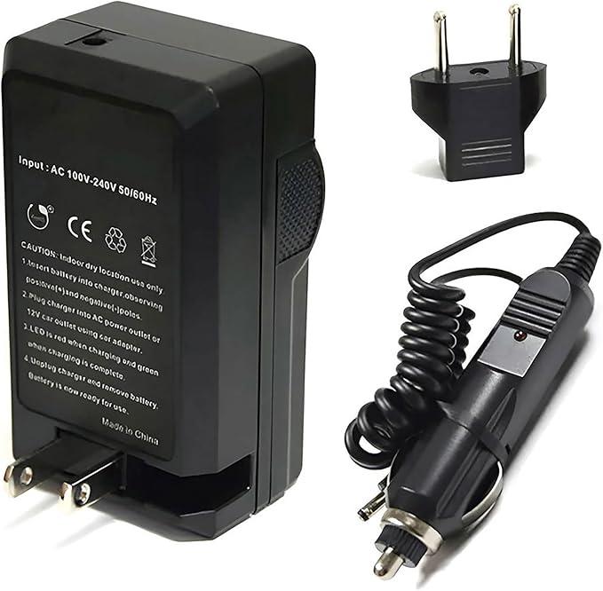 Replacement Battery for Kodak KLIC-7006 (2-Pack, 1100mAh) and Charger