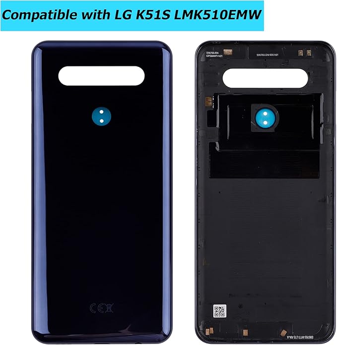 Replacement Battery Door Cover Back Cover Kompatibel for LG K51S LMK510EMW LM-K510EMW LM-K510 Blue Akkudeckel