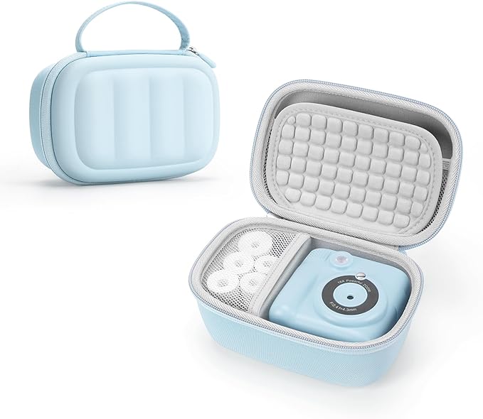 Kids Camera Instant Print Case for ESOXOFFORE, Dylanto, Cimizi,DUDUDRAGON etc - Shockproof Protective Travel Storage Bag with Handle, Cute Gifts for Girls Boys