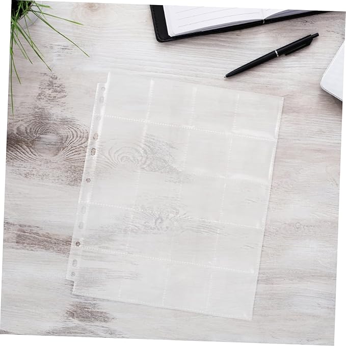 30pcs Acid Film Negative Binder Sleeves for Organized Storage Easy Expandable Film Holder Pages Portable Negative Storage Compatible Systems