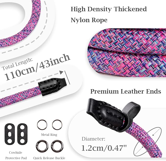 VOVMOEYA Camera Strap Rope,Camera Neck Strap Shoulder Strap for Fujifilm X100VI X100V XS20 XT5 for A6000 A6100 A6400 A6700 A7IV for Canon EOS R6 R10 for Nikon D850 D5600 D7500