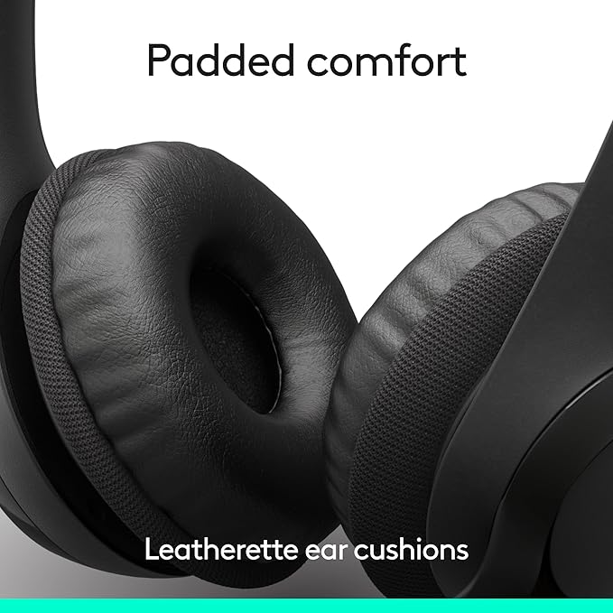 Logitech H391 Wired Headset for PC/Laptop, Stereo Headphones with Noise Canceling Microphone, USB-C, in-Line Controls, Works with Chromebook - Graphite