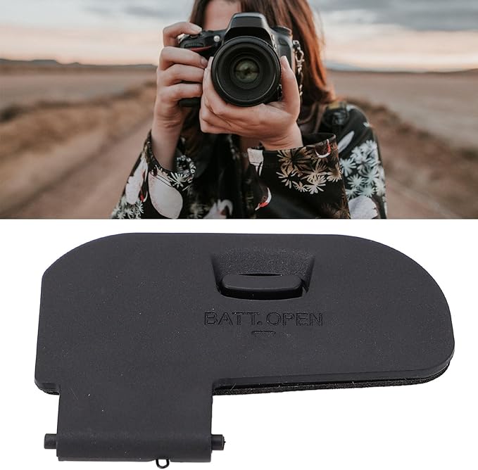 Camera Battery Door Cover Lid, Snap on Compact Battery Cover Door Lid Chamber Replacement Repair Part for R5 R5C R6 Camera