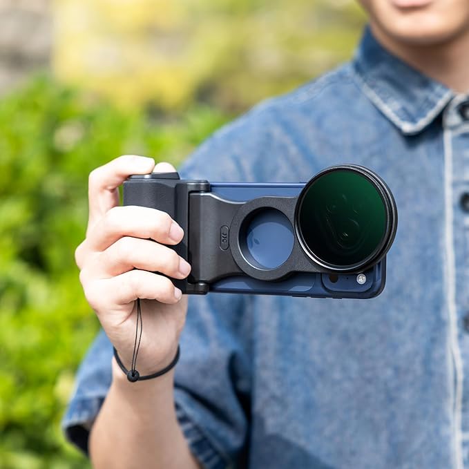 67mm Variable ND2-128 ND Filter Mount Kit for iPhone 17 Pro Max,Magnetic Lens Filter Adapter Set with Magnetic Phone Camera Grip for iPhone 16 15 14 Pro Max Accessories,Neutral Density Lens Attachment
