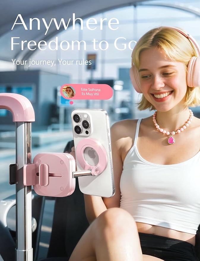 LISEN Airplane Travel Essentials Easter Gifts for Teens Women Phone Holder for MagSafe Phone Travel Accessories Gadgets for Men Cruise Must Haves Spring Break Essentials 2026 Valentines Day Gifts Her