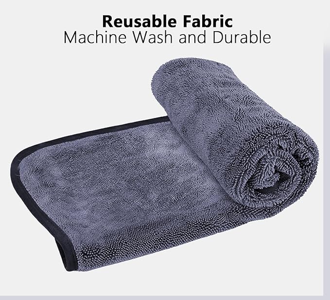 Shiny Cleaning Cloths,3pcs Shiny Drying Towels,Shower Doors Drying Towels,16 * 24in Streak Free Glass Window Car Mirror Super Absorben Microfiber Cleaning Cloths (3pcs grey16*24")