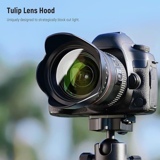 NEEWER 52mm ND Lens Filter Kit: UV, CPL, FLD, ND2, ND4, ND8, Lens Hood and Lens Cap Compatible with Canon Nikon Sony Panasonic DSLR Cameras with 52mm Lens