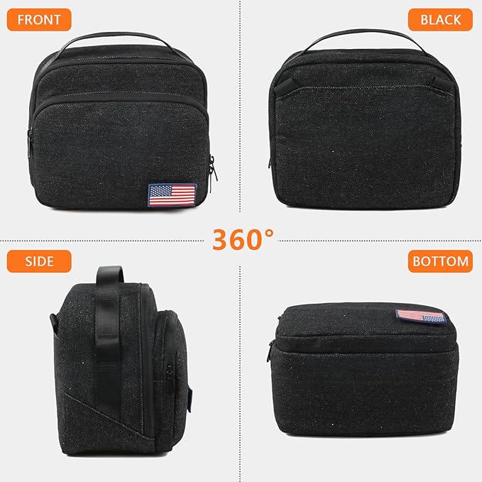 TULLIO Besnfoto Camera Bag Small Purse Crossbody Camera Shoulder Case Waterproof Canvas Cute Compact Photography Bag for Mirrorless DSLR SLR