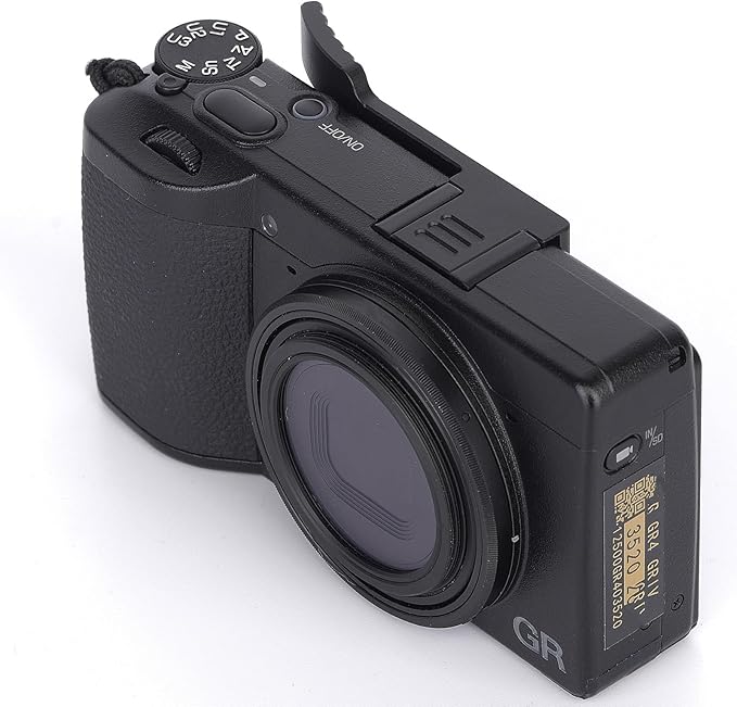 Thumbs Up Grip for Ricoh GR4 GR IV GRIV, Aluminum Alloy Thumb Rest Ergonomic Hot Shoe Thumbs Up Grip Enhanced Grip & Stability for GR4 Camera (Black)