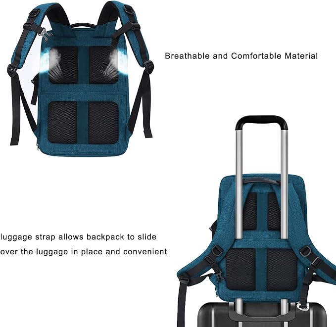 MOSISO Camera Backpack, DSLR/SLR/Mirrorless Large Men/Women Photography Camera Bag Case with 17.3 inch Laptop Compartment&Tripod Holder&Rain Cover Compatible with Canon/Nikon/Fuji/Laptop, Teal Blue