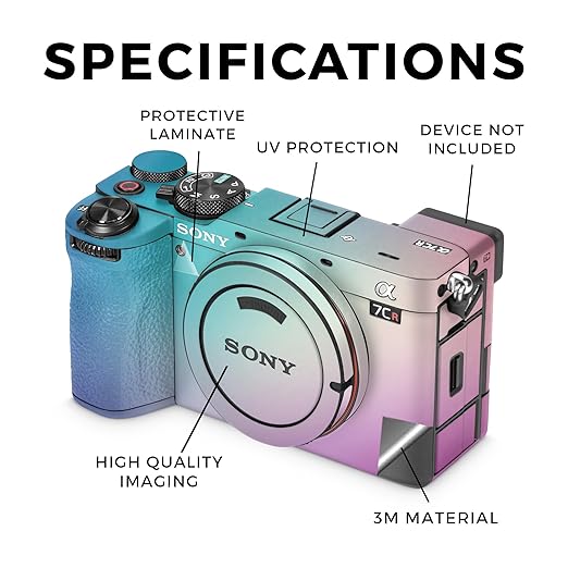 Camera Skin Compatible with Sony Alpha 7CR Camera (2023) - Vivid Fog - Premium 3M Vinyl Protective Wrap Decal Cover - Easy to Apply | Crafted in The USA by MightySkins