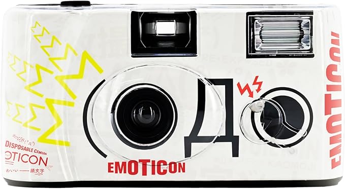 Retocolor Emoticon 400 35mm Disposable Film Camera 27EXP, ISO400, Color Negative Film, Focus Free, Easy to Use, Built in Flash, Single Use (Film and Battery Included)