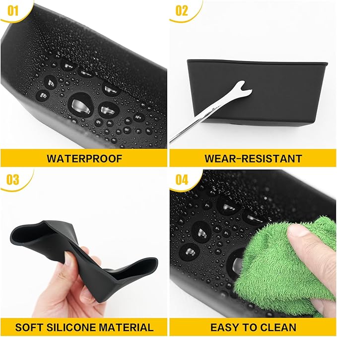 6PCS Center Console Organizer for 2022-2025 Chevy Chevrolet Silverado/GMC Sierra Shifter Gear Side Tray Door Handle Storage Box Phone Pocket Inserts Accessories