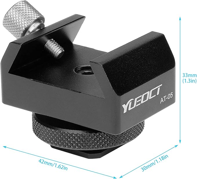 Metal Telescope Finderscope Mount Adapter Finder Scope Base Dovetail Bracket with 1/4" Threaded Hole for Video DSLR Mirrorless Camera Flash Hotshoe Coldshoe Hot Cold Shoe Sky Astrophotography