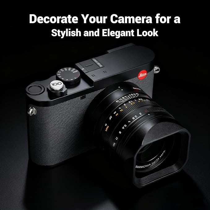 JJC Camera Shutter Button for Leica Q3 Q3 43 Q2 Q Q-P Digital Cameras, Soft Shutter Release Button with '100' Imprint for Leica's 100 Anniversary, Comfortable & Precise Pressing