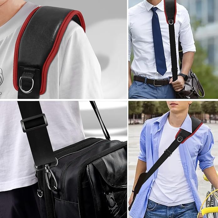 77-Inch Shoulder Strap For Bags Featuring An Ultra-Cushion Breathable Pad, And Double Adjustable Buckles For Versatility