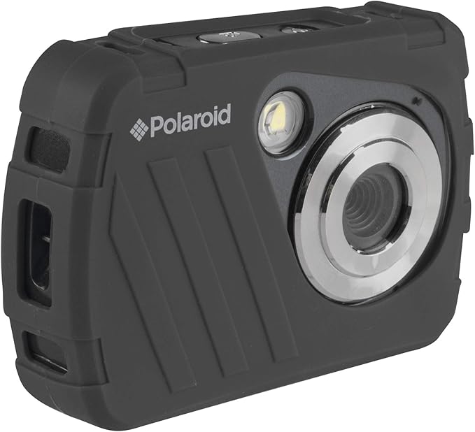 Polaroid IS048 Digital Camera - Small Lightweight Waterproof Instant Sharing 16 MP Digital Portable Handheld Action Camera (Black)