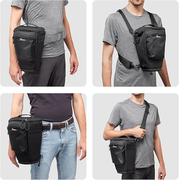 Lowepro ProTactic TLZ 75 Pro AW III Toploader Camera Bag,Camera Case for DSLR, Mirrorless,Volume 6L,Dim:14.57x5.5x6.3in for Cameras w/Lens attached,Modular Shoulder Bag,for Photographer/Videographer