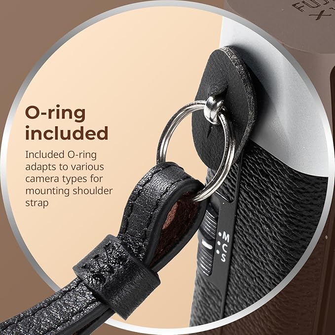 SMALLRIG Universal Leather Camera Neck Shoulder Strap for DSLR, Adjustable 100 to 110cm (39 to 43in), Max Load 10kg (22lb)