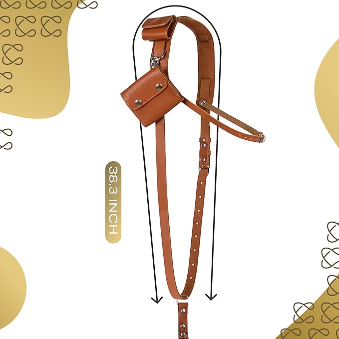 C Coiro Leather Camera Strap for One Camera Professional Single Leather Harness Shoulder Strap Quick Release