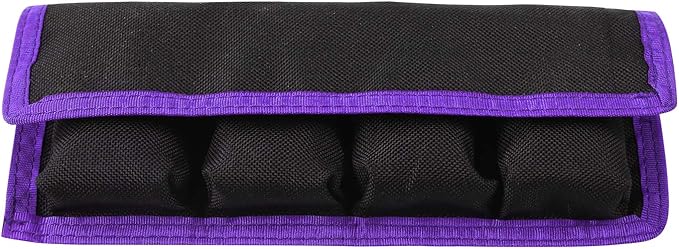 Meking Battery Storage Case Bag with 4 Pockets for DSLR Camera, Suitable for AA/AAA Battery and LP-E6 LP-E8 LP-E10 LP-E12, EN-EL14 EN-EL15, NP-FW50 NP-F550 NP-FM500H