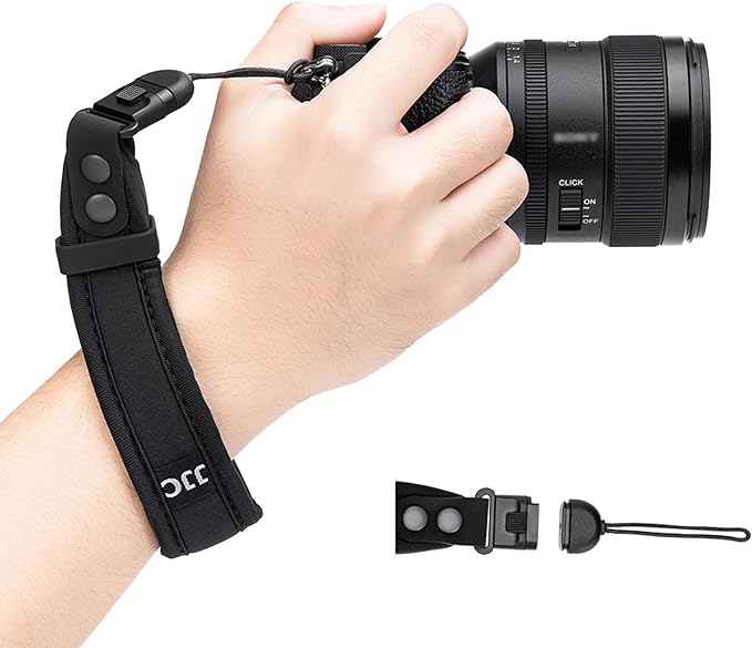 JJC Soft Camera Hand Strap Wrist Strap for Sony ZV-1 ZV1 ZV-1F ZV1F ZV-E1 ZVE1 RX100 VII RX100M7 Ricoh GRIV GR IV GR III GR4 GR3 Canon PowerShot V1 SX740 HS and More Mirrorless & Digital Cameras