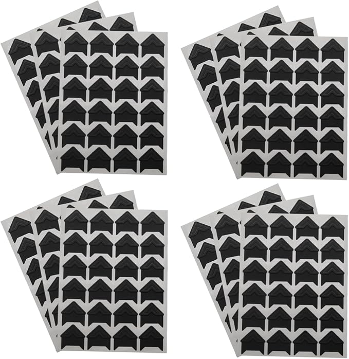 Pine & Linen 288pcs Durable Photos Corners,Photo Corner Stickers Self-Adhesive Mounting Corners, Acid Free Photo Corner for Scrapbooking/DIY Enthusiasts（Black）