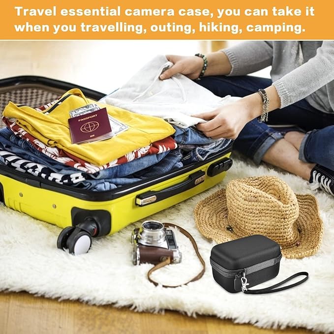 Digital Camera Case Compatible with Duluvulu for Oiadek for Zostuic for TEBNGIHNM for Canon G7 X Mark III/II 4K Vlogging Camera. Storage Holder Bag for Canon PowerShot (Box Only) - Black Inner